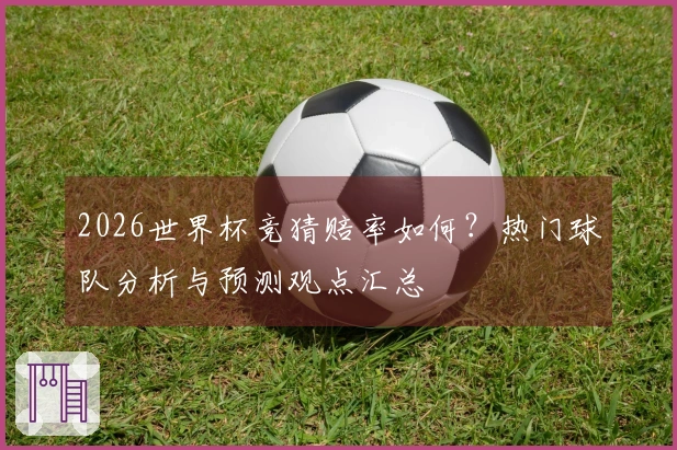 2026世界杯竞猜赔率如何？热门球队分析与预测观点汇总